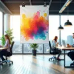 Kakemono suspendu : Comment optimiser votre visibilité sans encombrer le sol ?