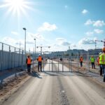 Sécurité prioritaire : guide complet pour bien sélectionner un portail provisoire de chantier
