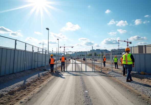 Sécurité prioritaire : guide complet pour bien sélectionner un portail provisoire de chantier