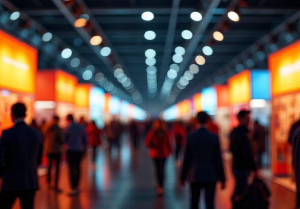 Les stands lumineux : l'atout irrésistible qui séduit les exposants en pleine ascension