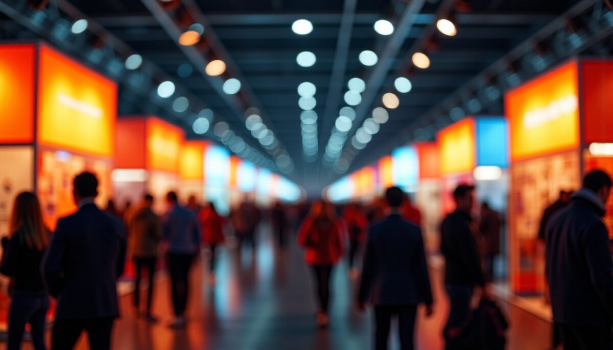 Les stands lumineux : l'atout irrésistible qui séduit les exposants en pleine ascension
