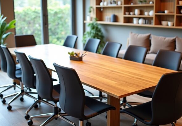 Table de réunion : comment choisir entre forme rectangulaire, ronde ou ovale ?